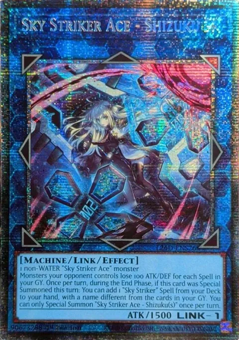 Sky Striker Ace - Shizuku Alt Art Starlight Rare L26D-ENS26 Yu-Gi-Oh card from Legendary Modern Decks 2026