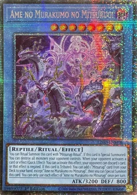 Ame no Murakumo no Mitsurugi Starlight Rare L26D-ENM08 Yu-Gi-Oh card from Legendary Modern Decks 2026