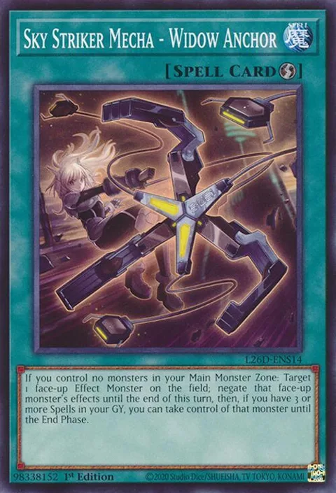 Sky Striker Mecha - Widow Anchor L26D-ENS14 Yu-Gi-Oh card from Legendary Modern Decks 2026