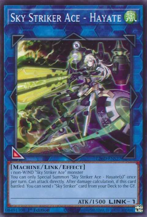 Sky Striker Ace - Hayate L26D-ENS27 Yu-Gi-Oh card from Legendary Modern Decks 2026