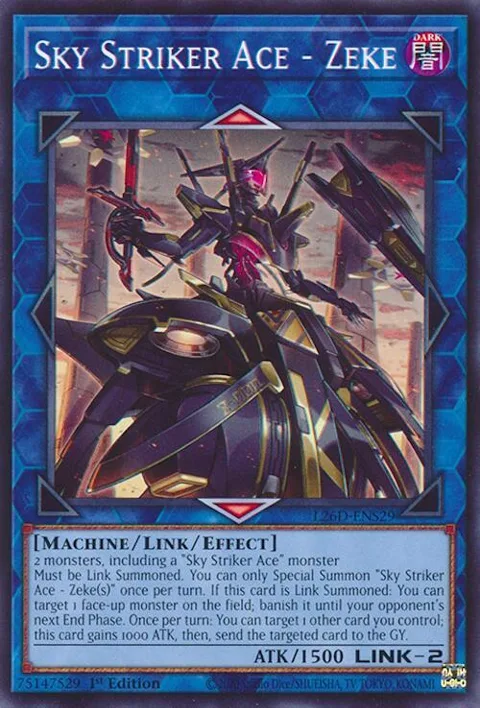 Sky Striker Ace - Zeke L26D-ENS29 Yu-Gi-Oh card from Legendary Modern Decks 2026