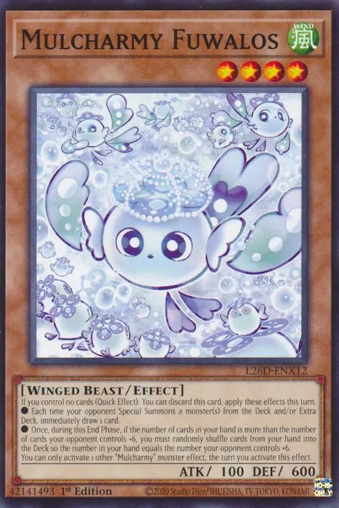 Mulcharmy Fuwalos L26D-ENX12 Yu-Gi-Oh card from Legendary Modern Decks 2026