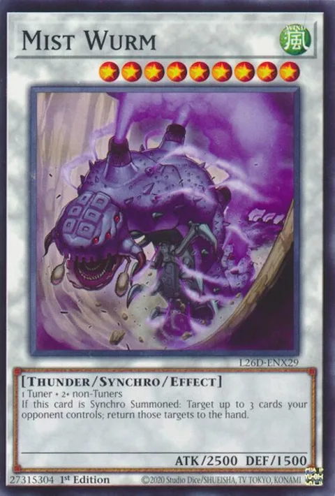 Mist Wurm L26D-ENX29 Yu-Gi-Oh card from Legendary Modern Decks 2026