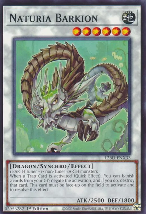 Naturia Barkion L26D-ENX33 Yu-Gi-Oh card from Legendary Modern Decks 2026