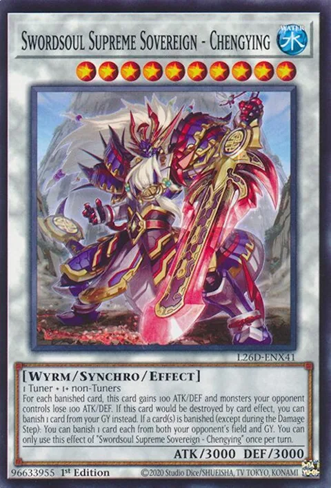 Swordsoul Supreme Sovereign - Chengying L26D-ENX41 Yu-Gi-Oh card from Legendary Modern Decks 2026
