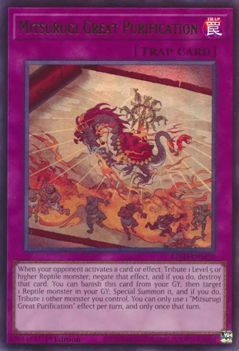 Mitsurugi Great Purification L26D-ENM20 Yu-Gi-Oh card from Legendary Modern Decks 2026