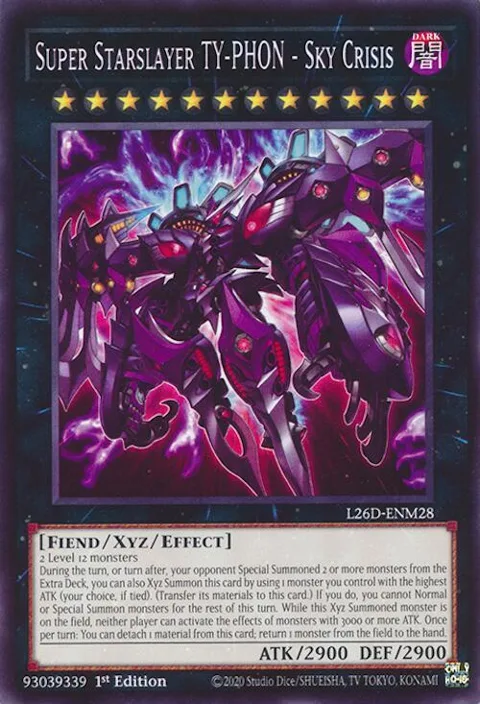 Super Starslayer TY-PHON - Sky Crisis L26D-ENM28 Yu-Gi-Oh card from Legendary Modern Decks 2026