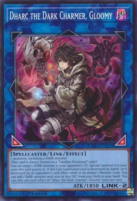 Dharc the Dark Charmer, Gloomy L26D-ENM30 Yu-Gi-Oh card from Legendary Modern Decks 2026