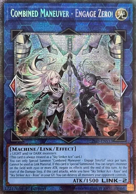 Combined Maneuver - Engage Zero! Starlight Rare L26D-ENS33 Yu-Gi-Oh card from Legendary Modern Decks 2026