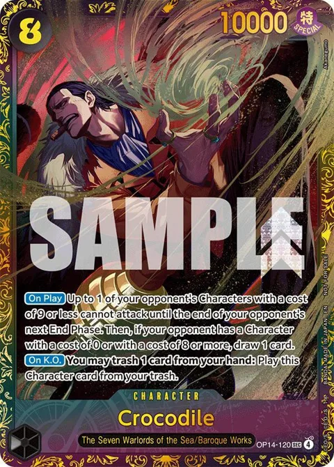 Crocodile CS26-27 Regionals Season 1 OP14-120 One Piece card from One Piece Promotion Cards