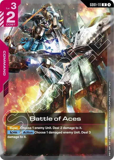 Battle of Aces GD01-111 ST09 Gundam card from Starter Deck 09: Destiny Ignition
