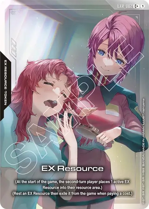 EX Resource C+ EXR-002 Gundam card from Starter Deck 09: Destiny Ignition