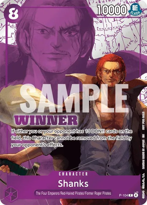 Shanks Winner Pack 2026 Vol. 2 P-104 One Piece card from One Piece Promotion Cards