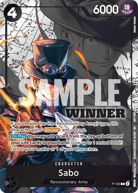 Sabo Winner Pack 2026 Vol. 2 P-105 One Piece card from One Piece Promotion Cards