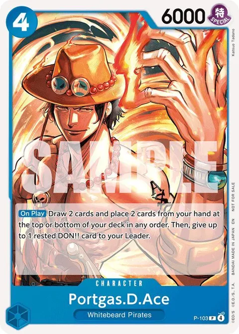 Portgas.D.Ace Tournament Pack 2026 Vol. 2 P-103 One Piece card from One Piece Promotion Cards
