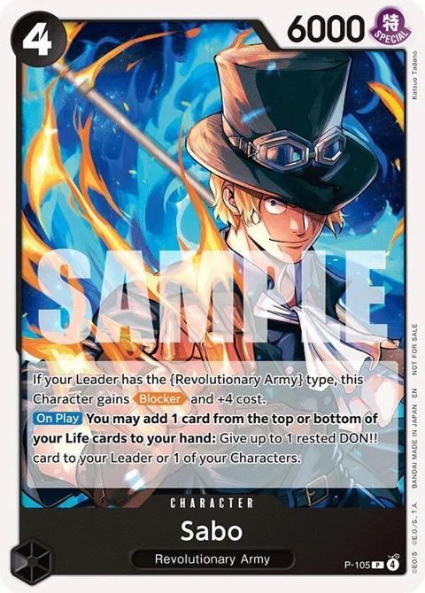 Sabo Tournament Pack 2026 Vol. 2 P-105 One Piece card from One Piece Promotion Cards