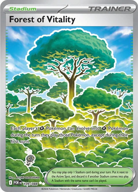 Forest of Vitality #109/088 Holofoil Pokémon card from Perfect Order