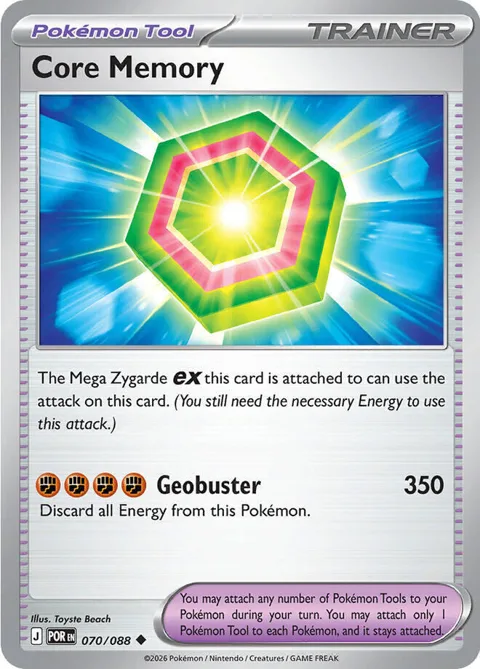 Core Memory #070/088 Pokémon card from Perfect Order