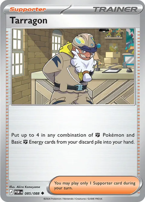 Tarragon #085/088 Reverse Holofoil Pokémon card from Perfect Order