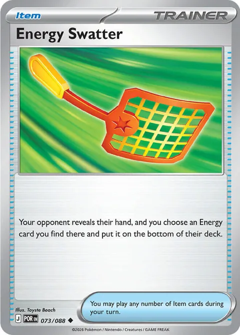 Energy Swatter #073/088 Reverse Holofoil Pokémon card from Perfect Order