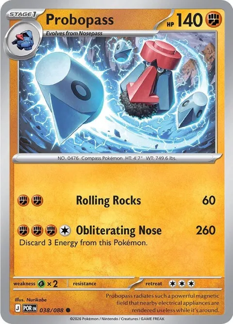 Probopass #038/088 Pokémon card from Perfect Order