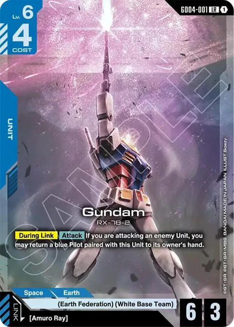Gundam GD04-001 Gundam card from Phantom Aria