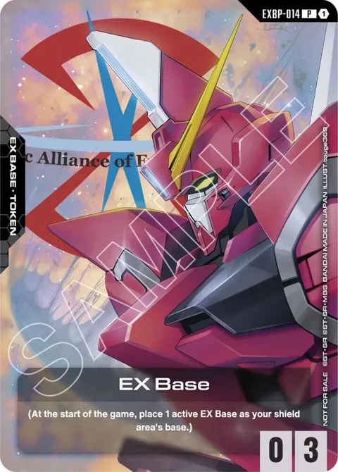 EX Base ST09 Release Event EXBP-014 Gundam card from Promotional EX Base Tokens