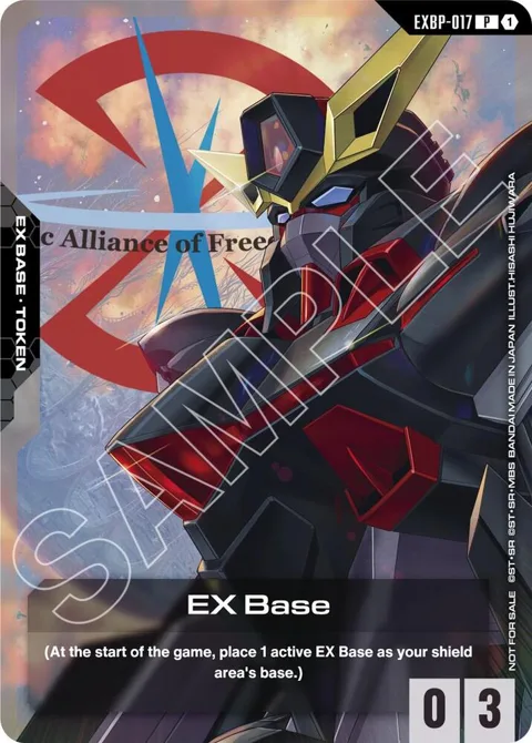 EX Base ST09 Release Event EXBP-017 Gundam card from Promotional EX Base Tokens