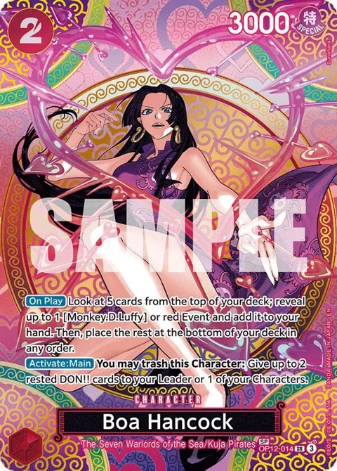 Boa Hancock SP OP12-014 One Piece card from Adventure on Kami's Island