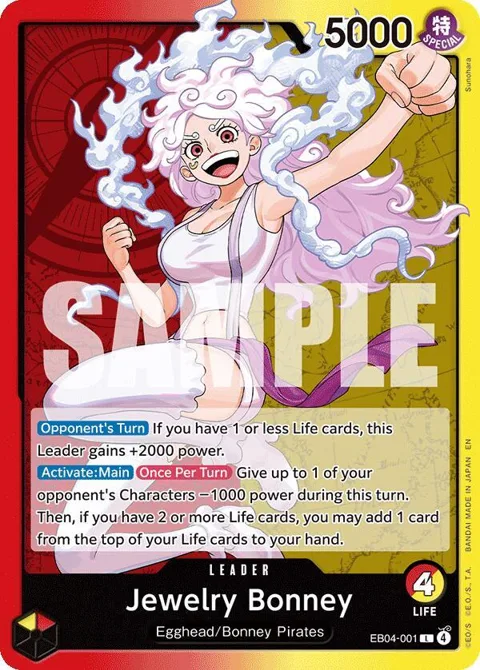 Jewelry Bonney EB04-001 One Piece card from Adventure on Kami's Island