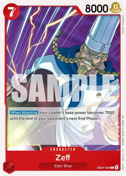 Zeff EB04-004 One Piece card from Adventure on Kami's Island