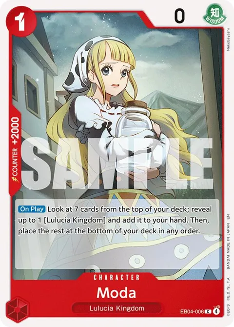 Moda EB04-006 One Piece card from Adventure on Kami's Island