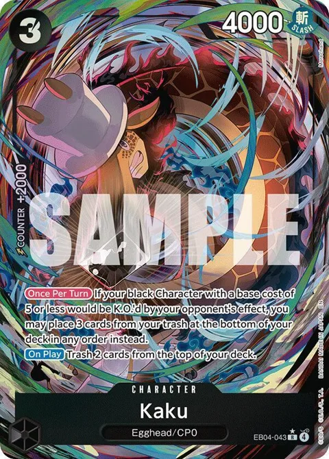 Kaku Alt Art EB04-043 One Piece card from Adventure on Kami's Island