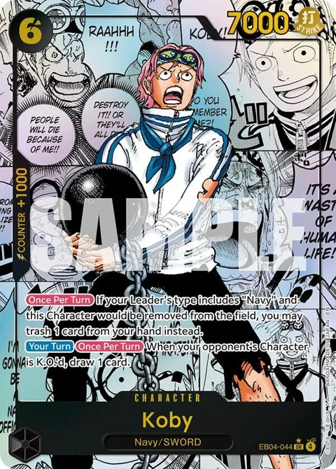 Koby Manga EB04-044 One Piece card from Adventure on Kami's Island