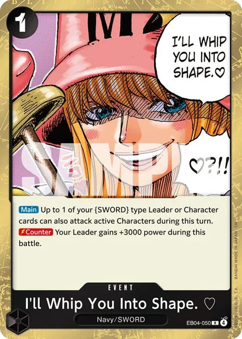 I'll Whip You Into Shape. EB04-050 One Piece card from Adventure on Kami's Island