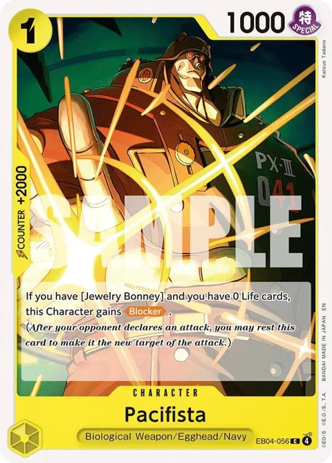 Pacifista EB04-056 One Piece card from Adventure on Kami's Island