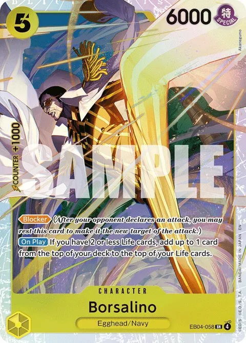Borsalino EB04-058 One Piece card from Adventure on Kami's Island