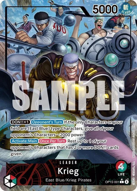 Krieg Alt Art OP15-001 One Piece card from Adventure on Kami's Island