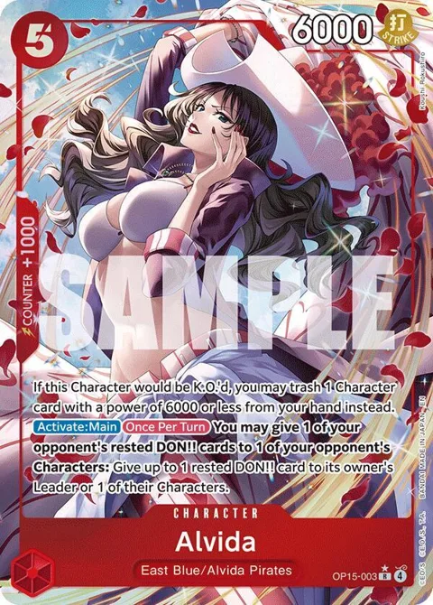 Alvida Alt Art OP15-003 One Piece card from Adventure on Kami's Island