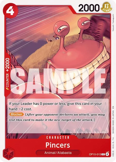 Pincers OP15-013 One Piece card from Adventure on Kami's Island