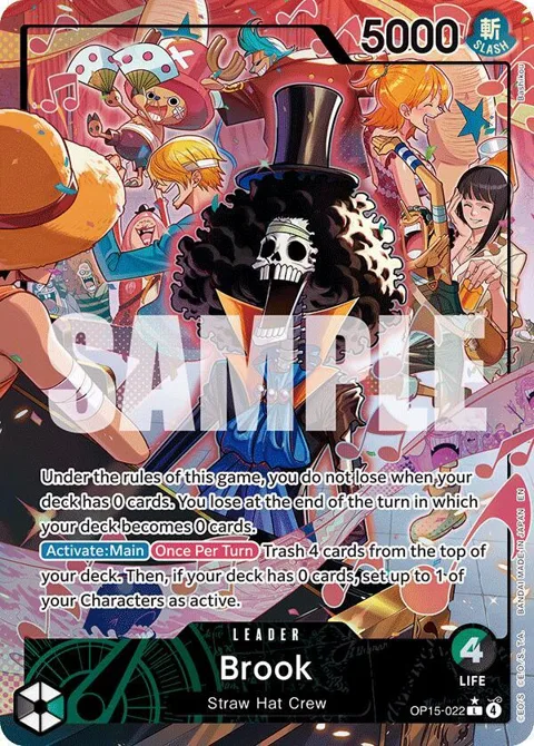 Brook Alt Art OP15-022 One Piece card from Adventure on Kami's Island