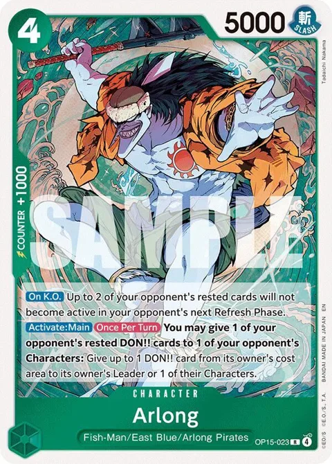 Arlong OP15-023 One Piece card from Adventure on Kami's Island