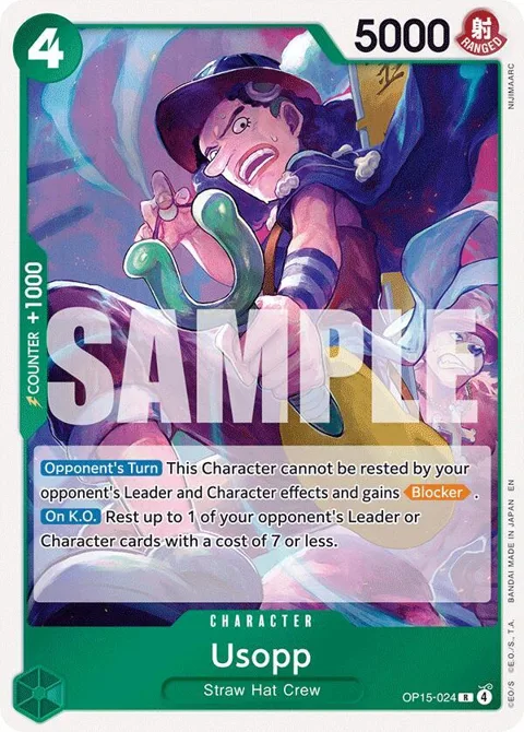 Usopp OP15-024 One Piece card from Adventure on Kami's Island