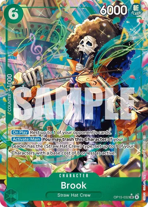 Brook Alt Art OP15-032 One Piece card from Adventure on Kami's Island