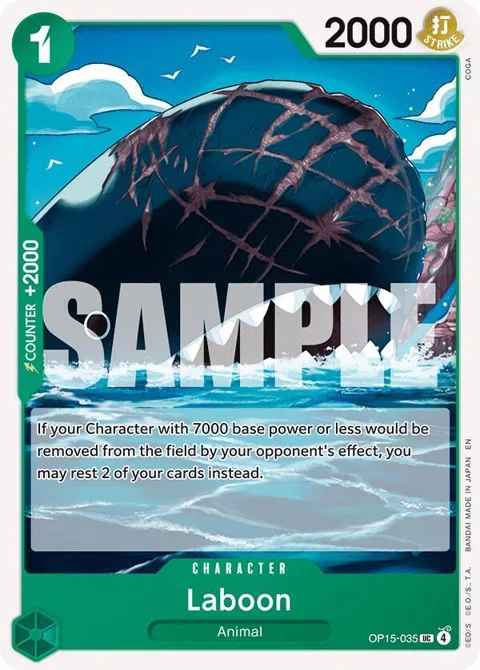 Laboon OP15-035 One Piece card from Adventure on Kami's Island