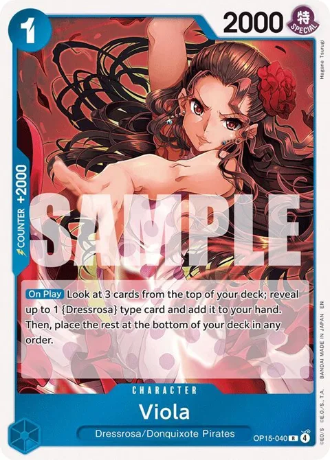 Viola OP15-040 One Piece card from Adventure on Kami's Island