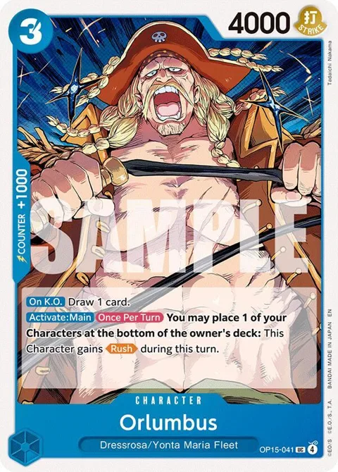 Orlumbus OP15-041 One Piece card from Adventure on Kami's Island