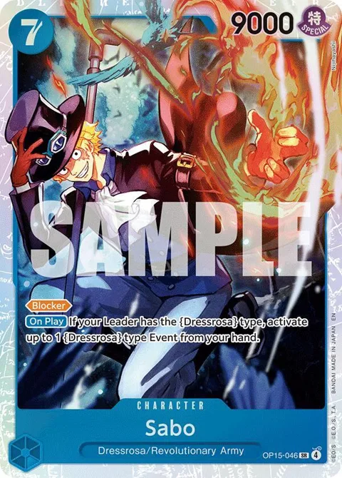 Sabo OP15-046 One Piece card from Adventure on Kami's Island