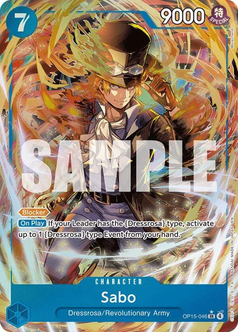 Sabo Alt Art OP15-046 One Piece card from Adventure on Kami's Island