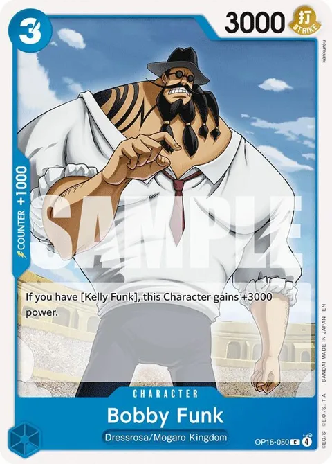 Bobby Funk OP15-050 One Piece card from Adventure on Kami's Island